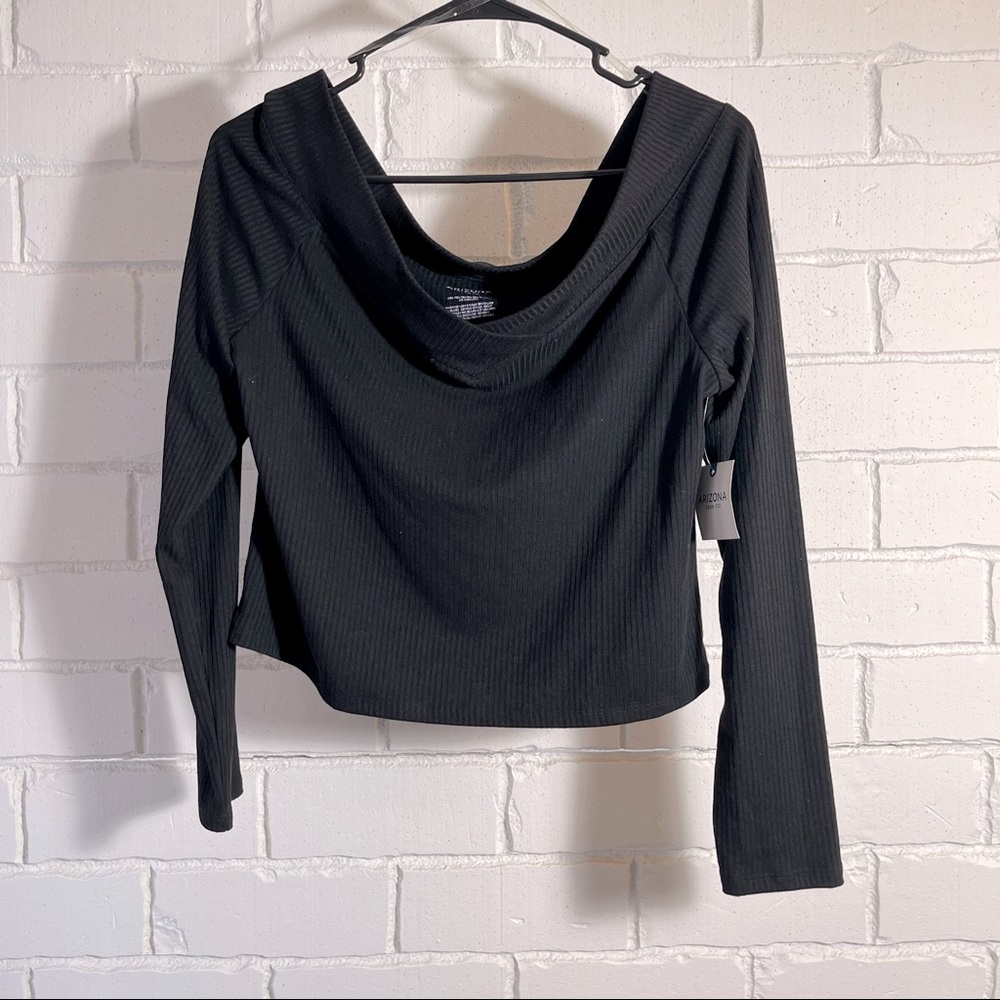 Arizona Jean co black crop top size XL new with tags - Picture 1 of 4